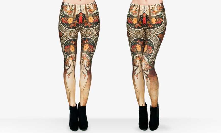 Image 27: Kukubird Novelty Leggings