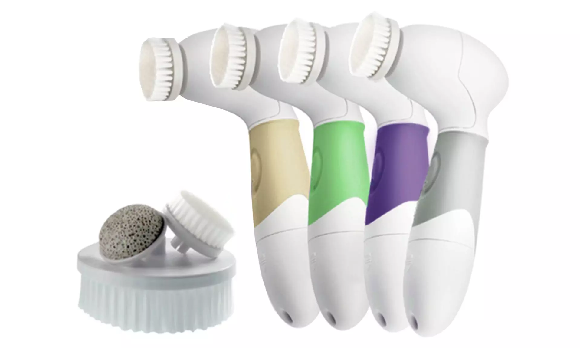 4-in-1 Waterproof Facial and Body Cleansing and Massaging Brushing System - Primary Image