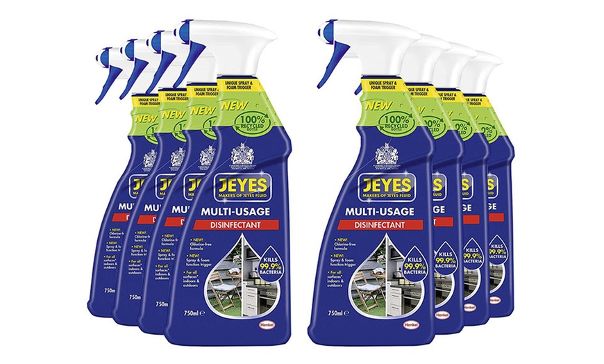 Image 4: Up to 8 Jeyes Disinfectant Cleaner Trigger Spray Bottles 750ml