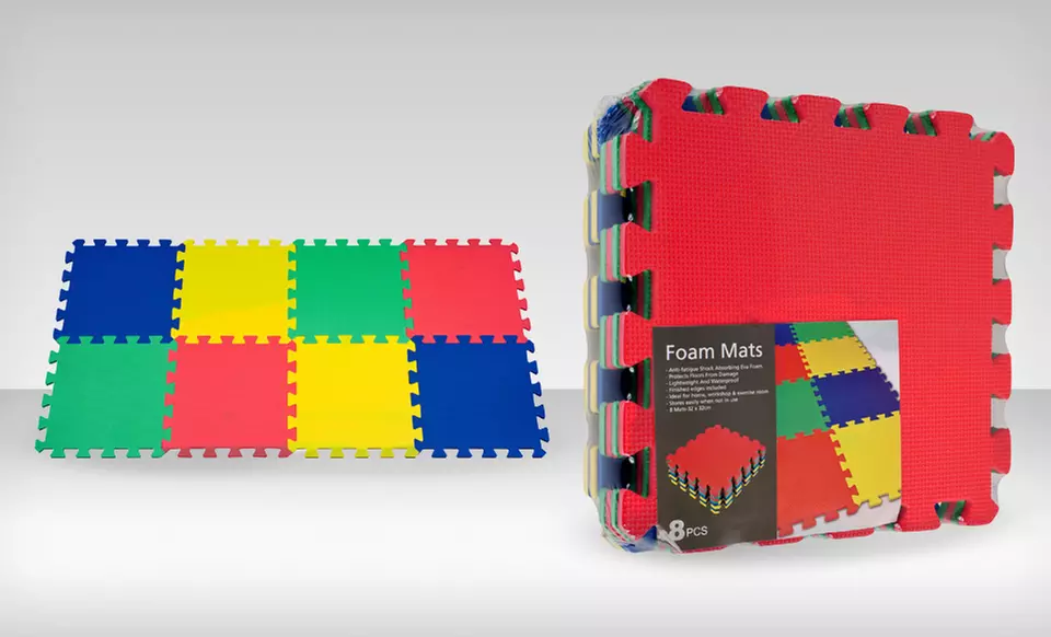 $12.99 for a Trademark Tools 8-Piece EVA-Foam Exercise Mat ($30 List Price). Free Returns. - Primary Image