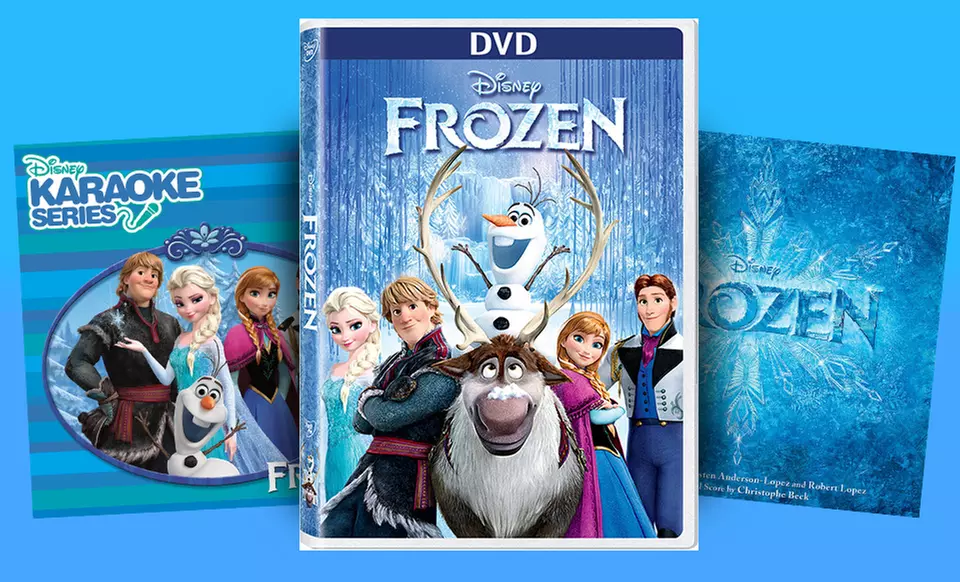 Frozen on DVD or Blu-ray or the Soundtrack on CD or Karaoke CD from $8.99–$29.99 - Primary Image