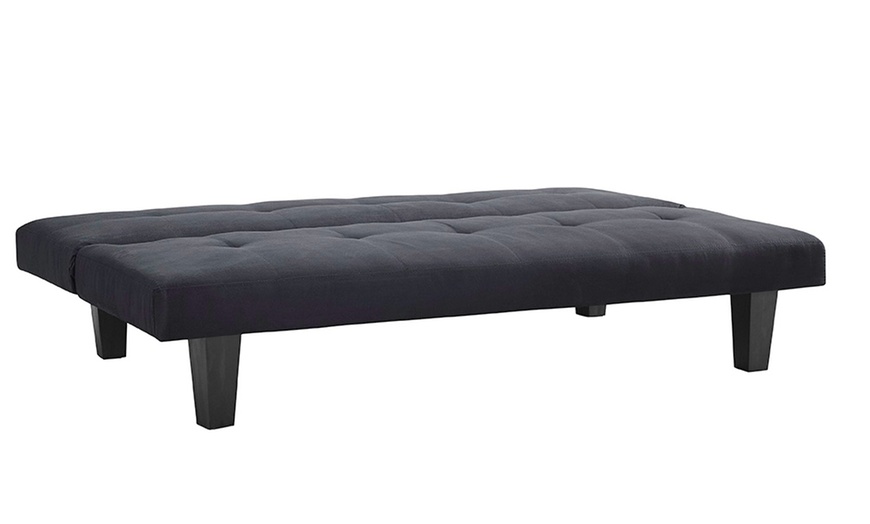 Image 2: Suede Micro Fabric Sofa Bed