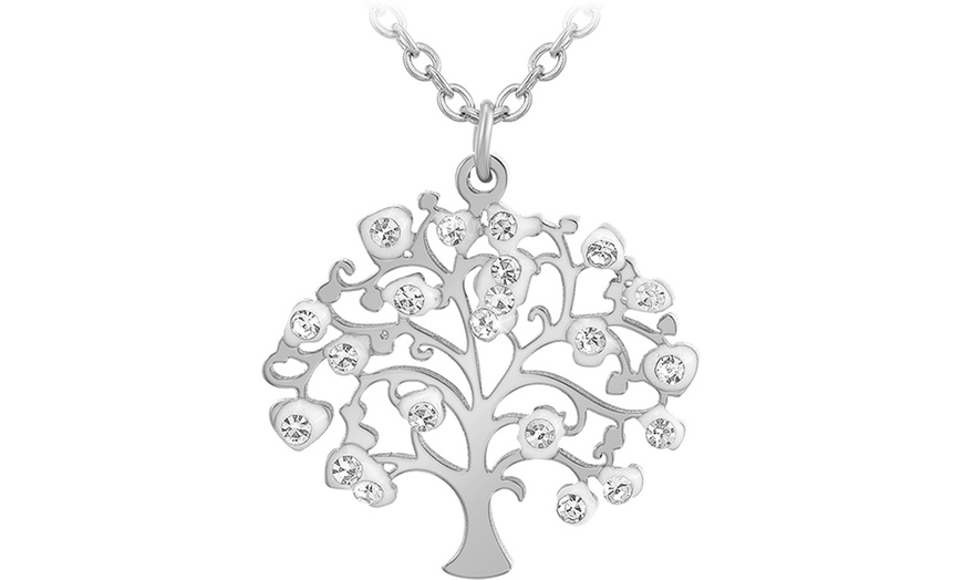 Image 12: Collar de acero inoxidable con bolsa de regalo, de SC Crystal