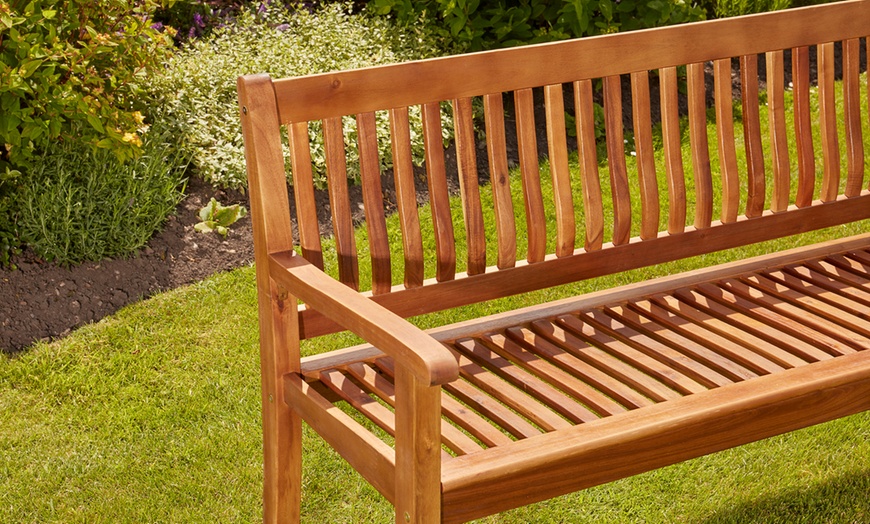 Image 14: Acacia Garden Bench Selection