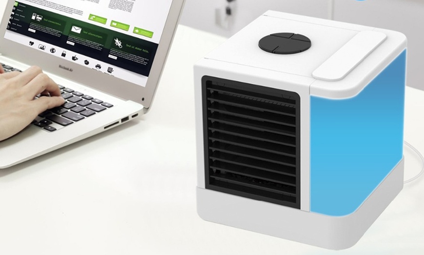 Image 1: Portable USB Tabletop Air Cooler