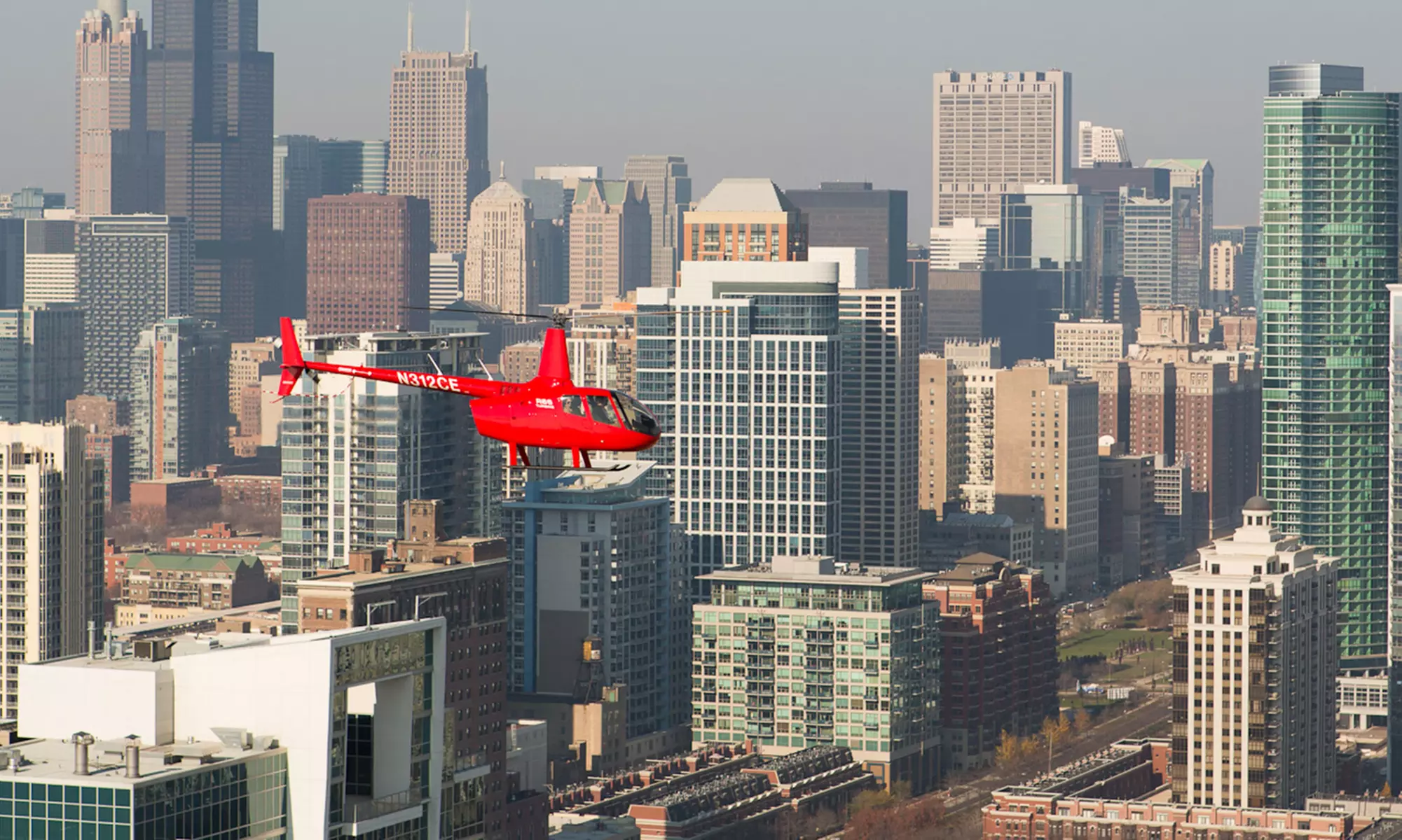 Helicopter Tour of Chicago for Two or Four from Chicago Helicopter Express (Up to 51% Off)  - Primary Image