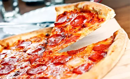 $13 for a 3-Topping 14-Inch Pizza and Two Large Sodas or Gyro Special at Atlanta Pizza & Gyro ($20.58 Value)  - Primary Image