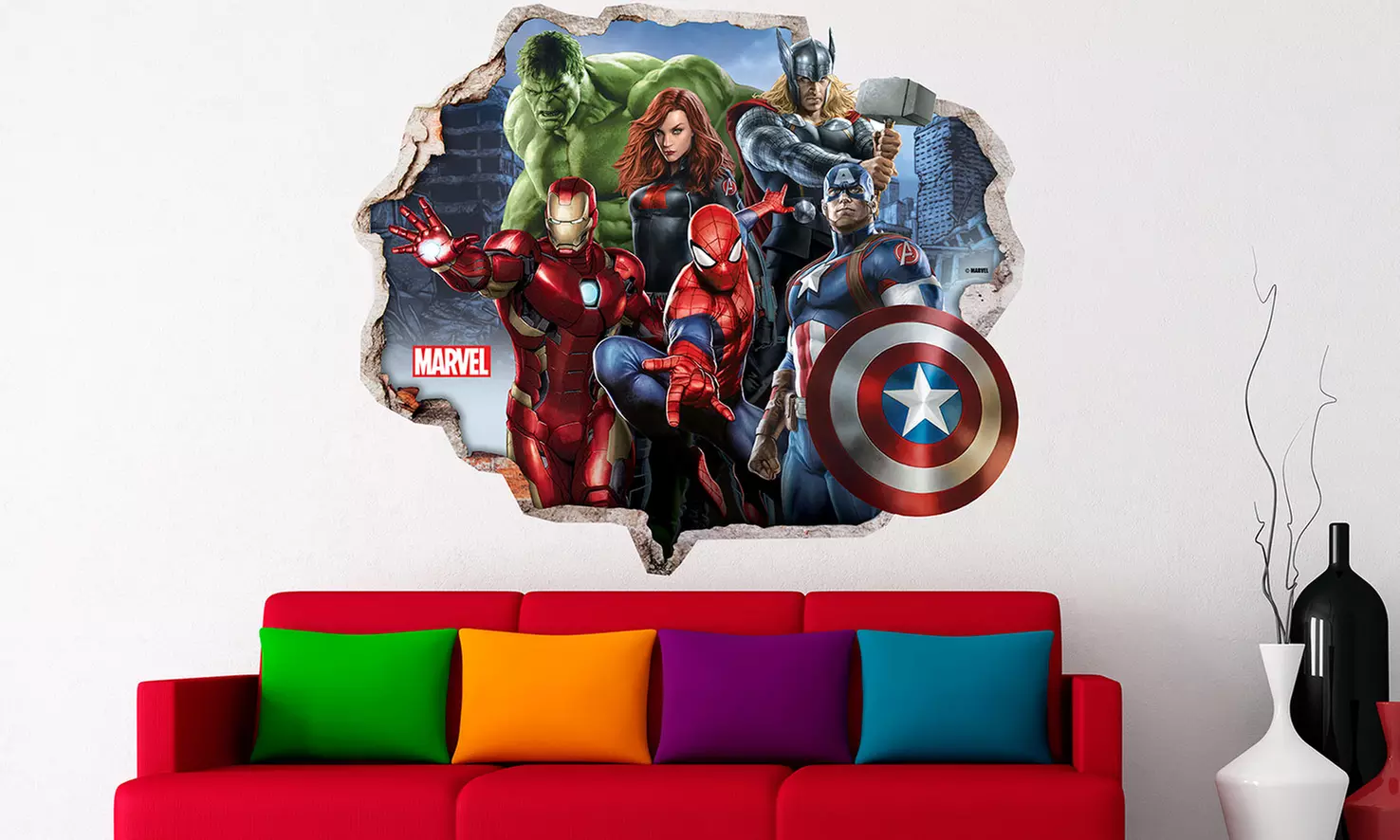 Selbstklebende Wanddekoration im Marvel-Motiv nach Wahl - Primary Image