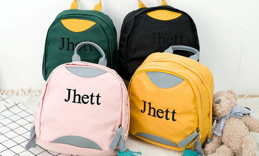 Image 6: One or Two Personalized Embroidery Backpacks in Six Fun Colors