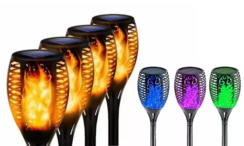 2x, 4x oder 8x Solar-Flammen-Licht