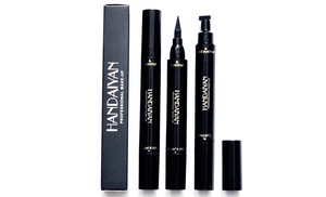 One, Two or Three Glamza Liquid Eyeliner and Wing Stamp Sets