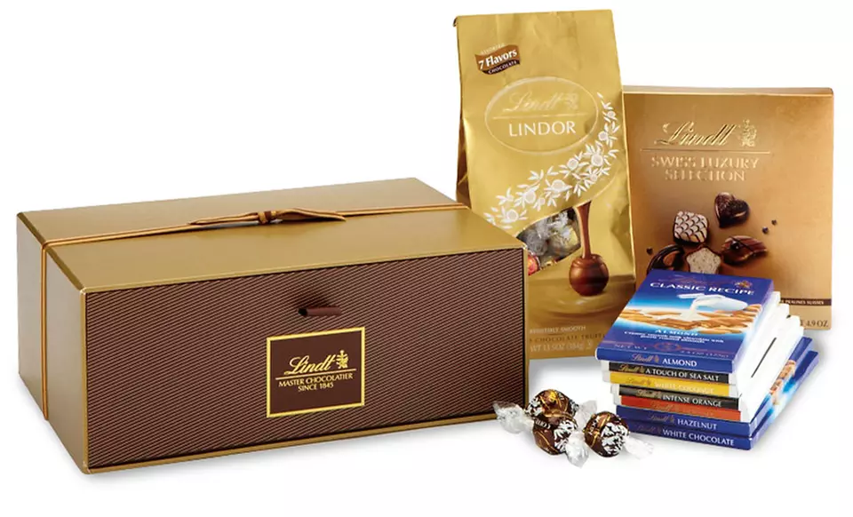 Lindt and LINDOR﻿ Chocolate Gift Sets. Multiple Options Available from $54.99-$89.99.  - Second Medium