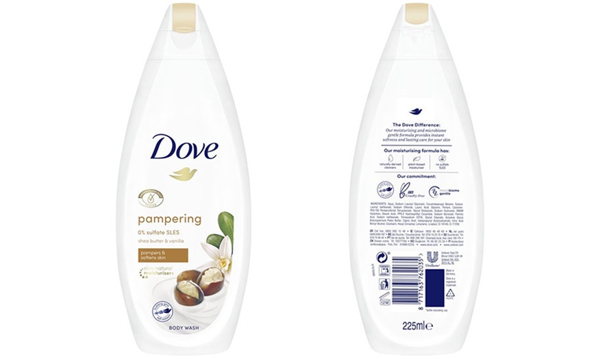 Image 20: Six Dove Cream Body Washes