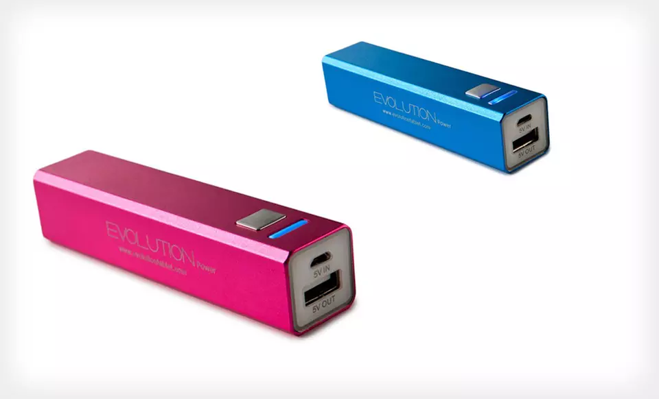 $19.99 for an Evolution Portable Power Bank ($29.99 List Price). Six Colors Available. Free Shipping and Free Returns. - Primary Image