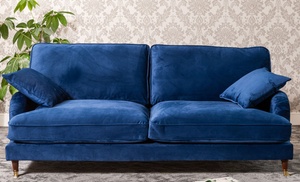 Callaway Contemporary Velvet Sofas