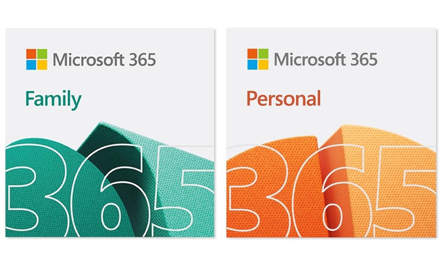 Image 1: Microsoft 365 Family and Personal Subscriptions