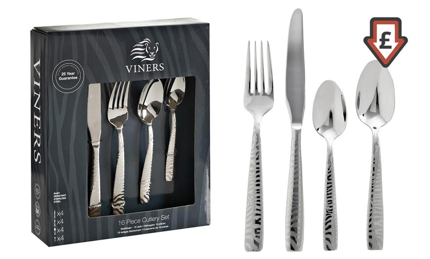 Image 1: Viners 16-Piece Cutlery Set