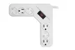 Corner Power Strip 6-Outlet Tap with Cord Locking Rotating Safety Cover - Second Medium