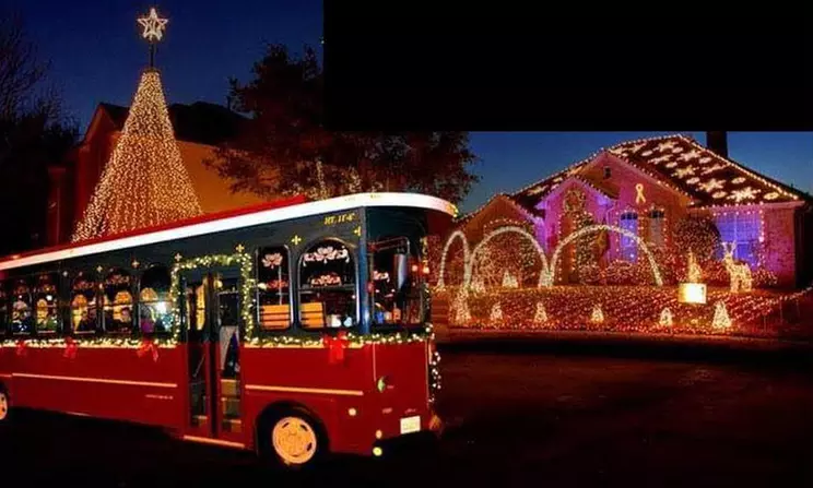 Holiday Lights Tour for One, Two, or Four or a Gift Certificate from Brewen's Empire Trolley (Up to 51% Off) - Primary Image