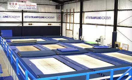 One-Hour of Open-Gym Time for Two or Four, or Four Lessons at Elite Trampoline Academy (Up to 60% Off) - Primary Image