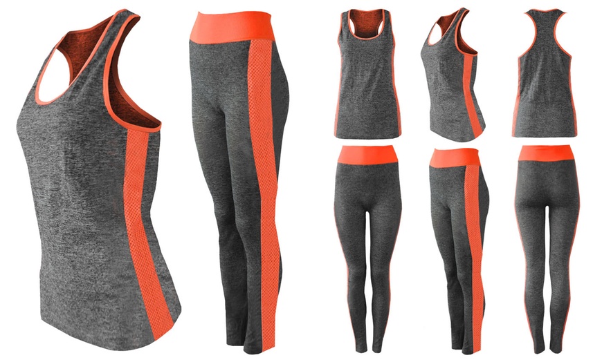 Image 8: Two-Piece Stripe Activewear