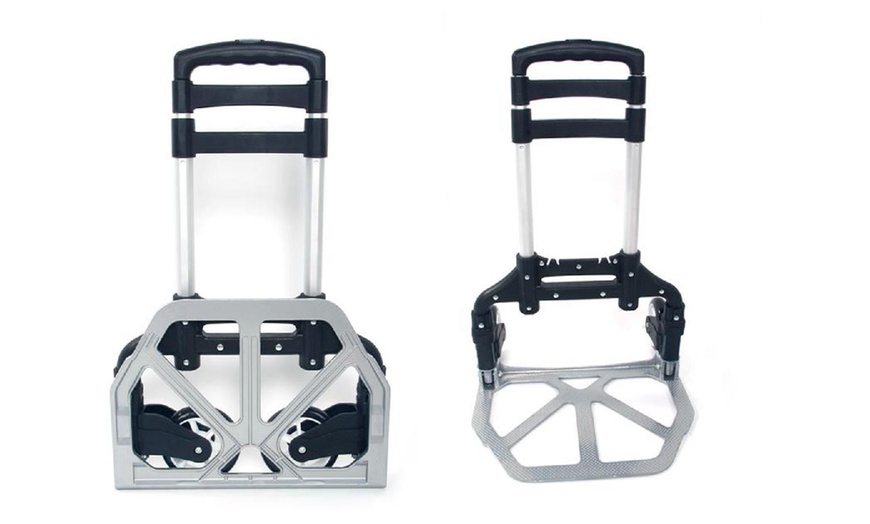 Image 3: Portable Folding Collapsible Aluminum Cart