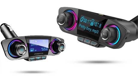 1 ou 2 Kits de voiture multifonction Bluetooth avec ports USB