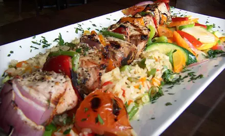 Greek Dinner Fare and Drinks at GreekTown Grille in Clearwater (Up to 53% Off). Two Options Available. - Primary Image