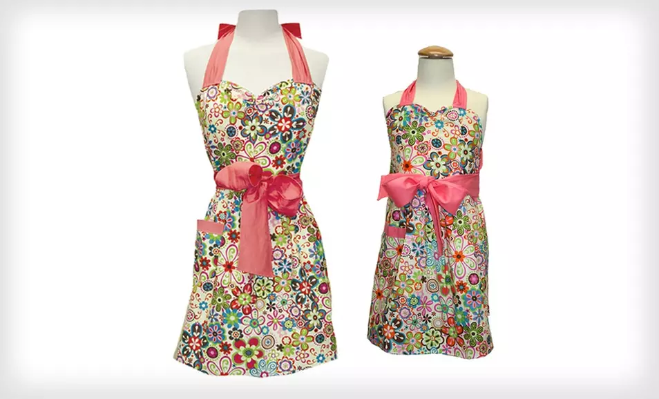 Retro-Inspired Mother or Daughter Aprons (Up to 73% Off). 8 Designs Available. Free Returns. - Second Medium