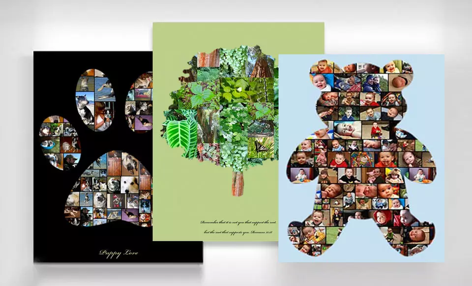 $39 for a 16"x20" Custom Photo-Collage Canvas from Collage.com ($89.99 List Price). Free Shipping. - Second Medium