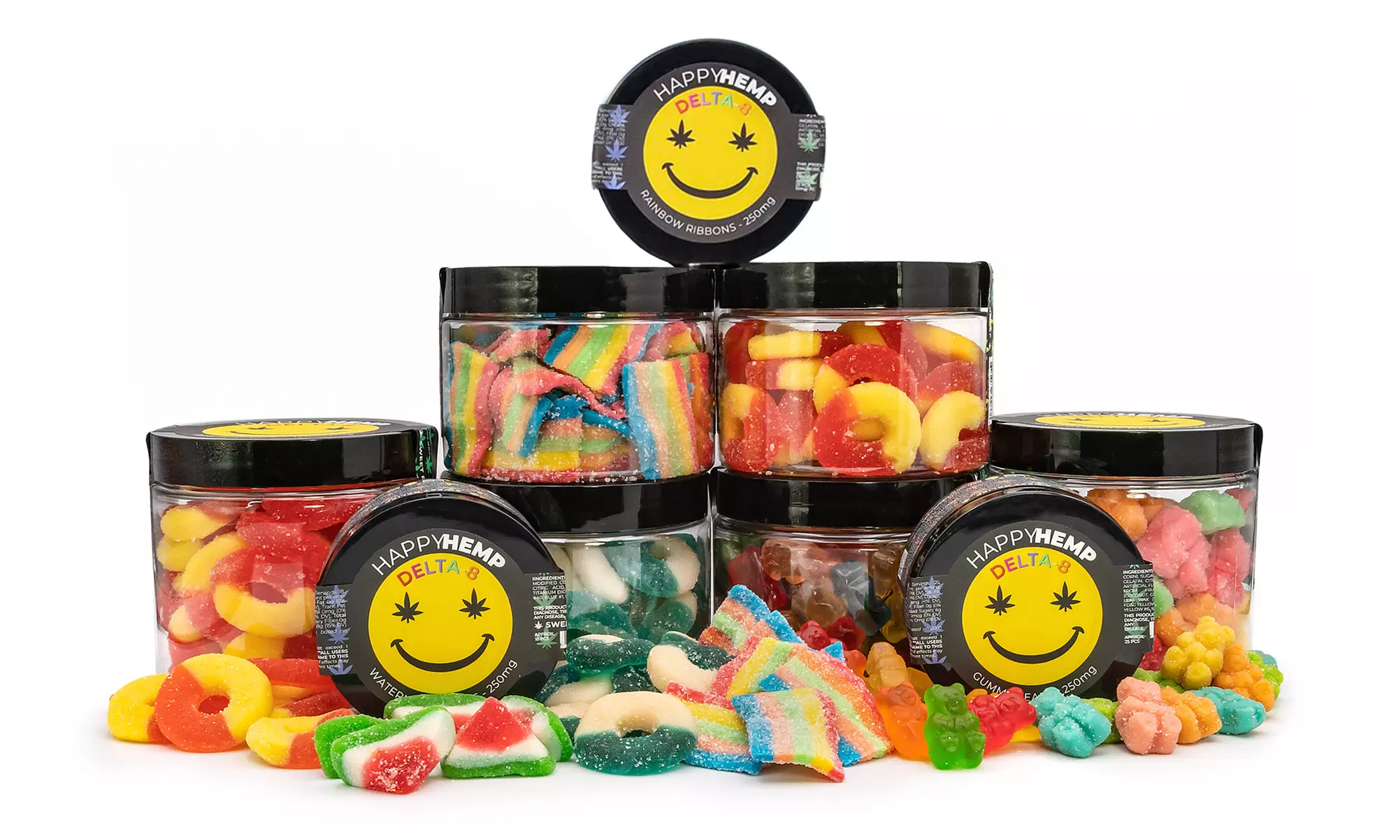 Delta 8 Gummies by Happy Hemp – Multiple Flavors and Strengths Voucher to Redeem - Primary Image