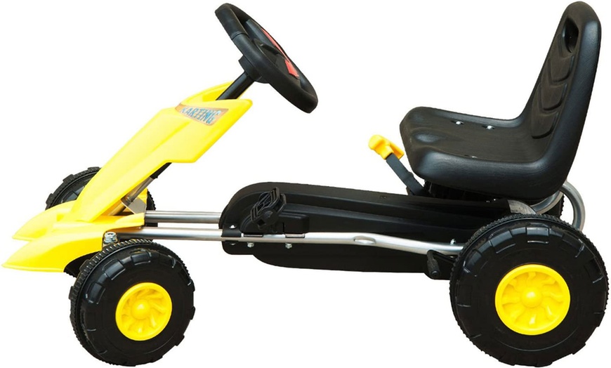 Image 8: HomCom Kids Go Kart Riding Toys