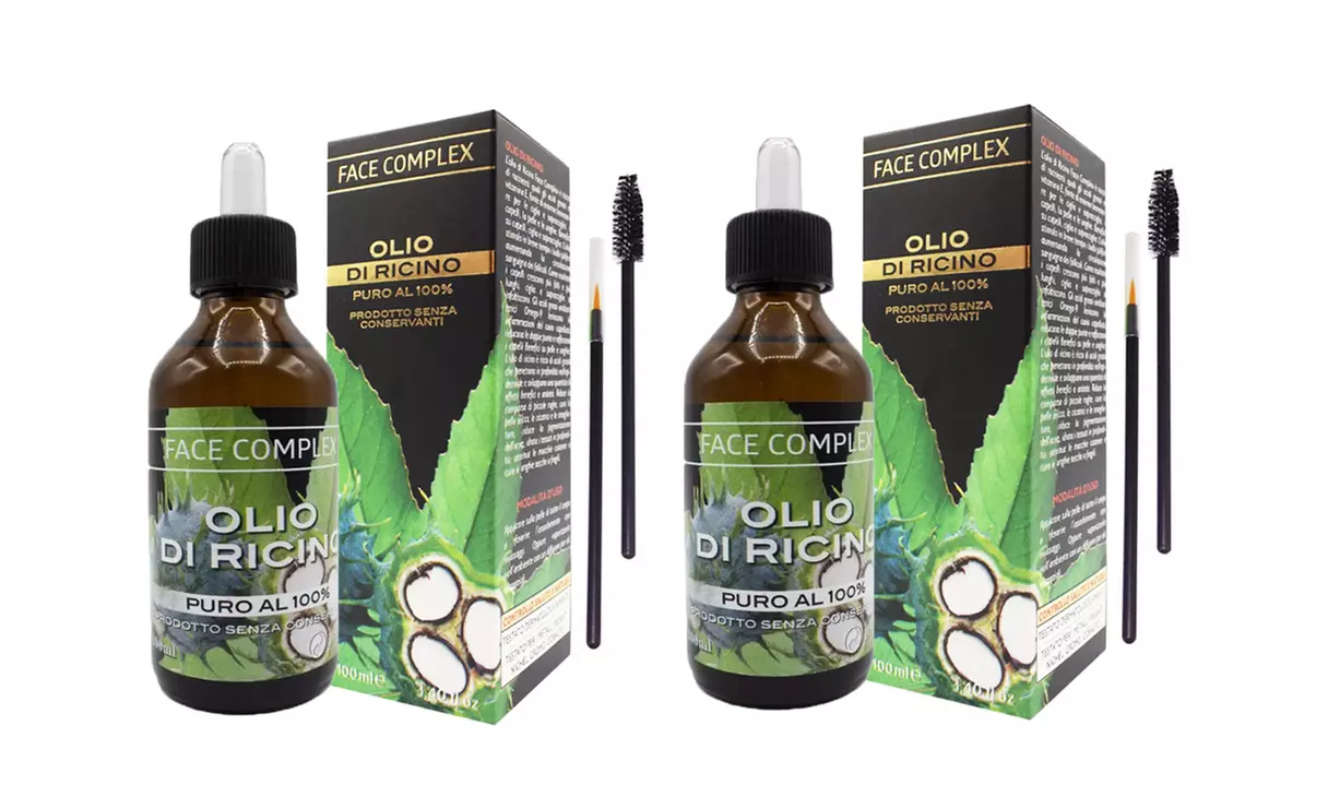 2x Rizinusöl 100 ml mit 2 Applikatoren (114,50 € / L)