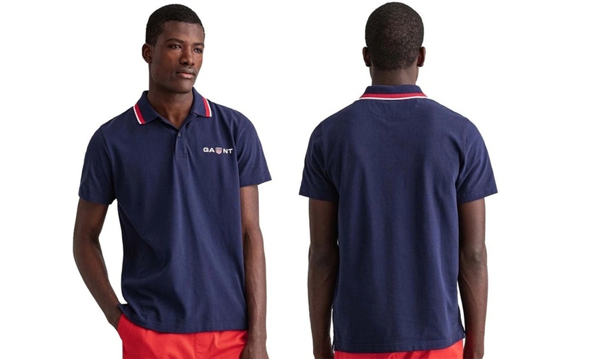 Image 2: Gant Mens Short Sleeve Polos