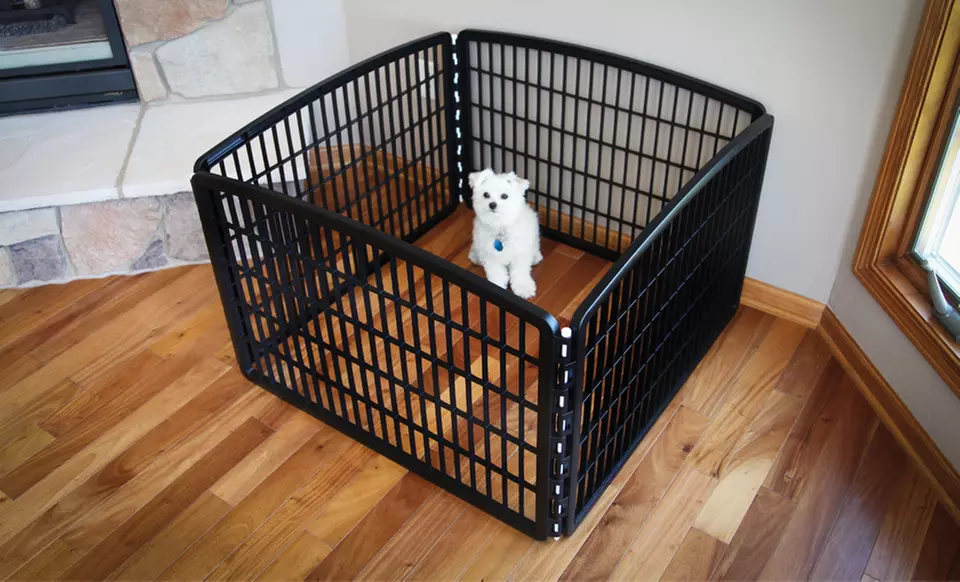 $39.99 for an IRIS Pet Play Pen in Black ($59.99 List Price). Free Shipping and Returns. - Primary Image