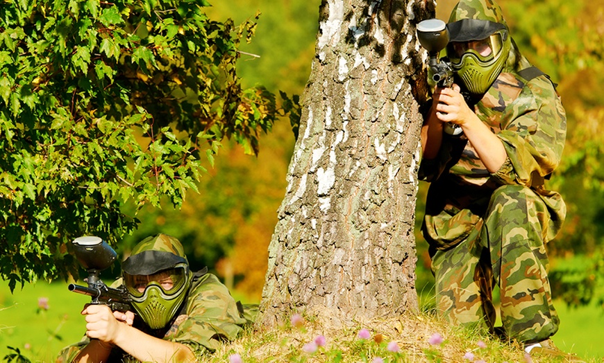 Image 1: Paintballing For Two £4