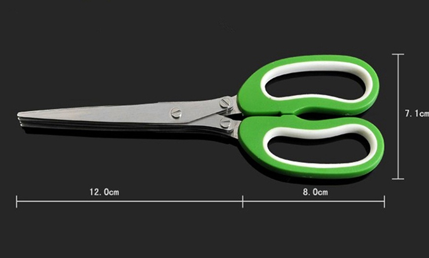 Image 2: Multi-Blade Herb Scissors