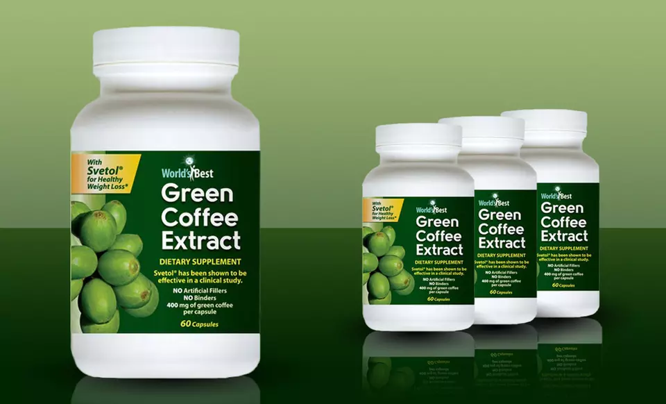 3 Bottles of World's Best Green Coffee Extract Dietary Supplement - Primary Image