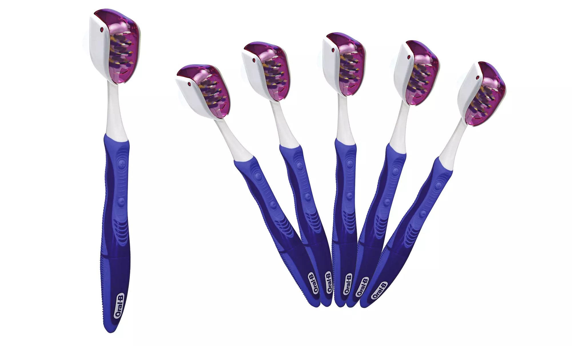 6-Pack Flippit Suction-Cup Toothbrush Holders - Primary Image