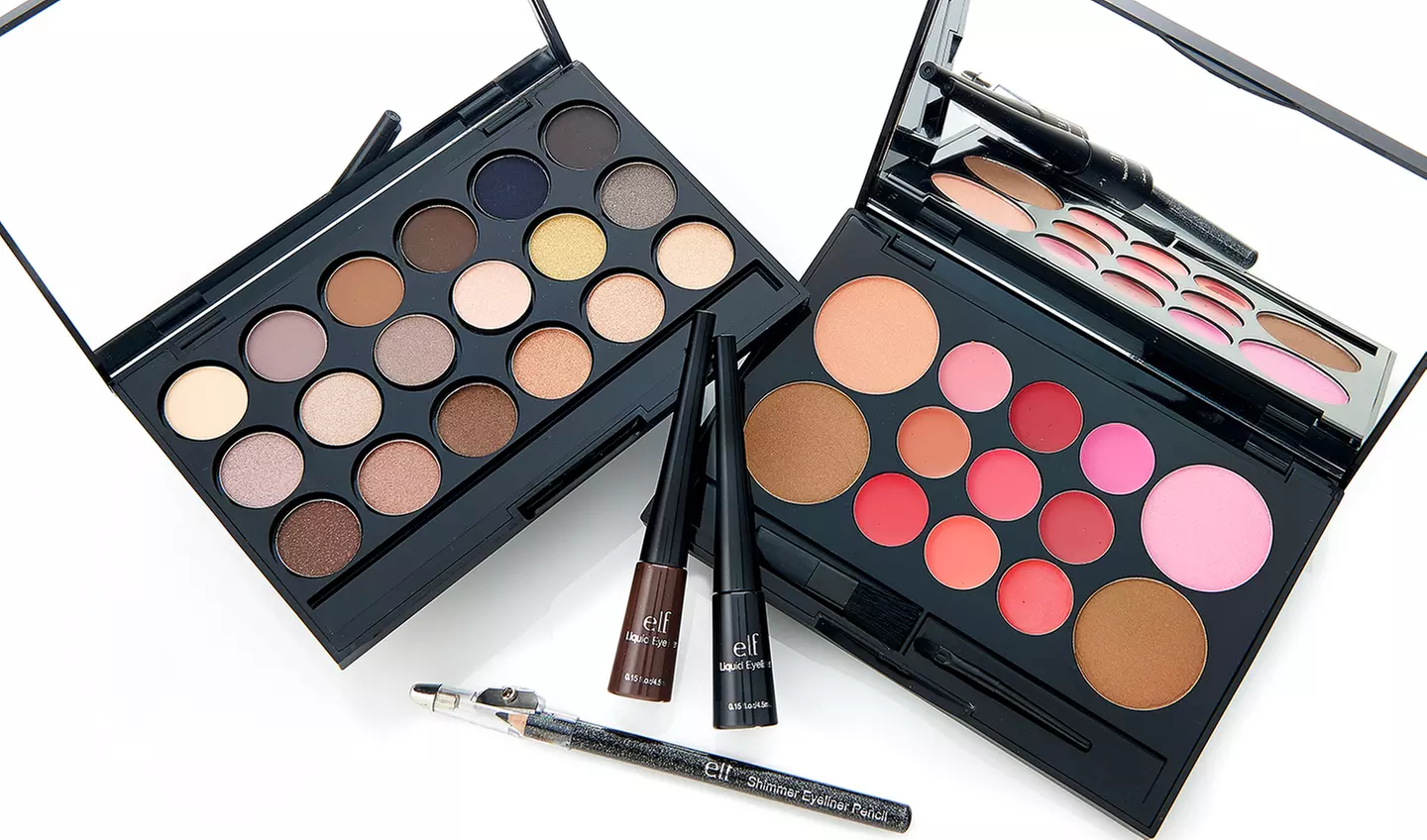 e.l.f. Cosmetics Get the Holiday Look Kit with Eyeliners, Eye Shadows, and Lip and Blush Colors - Primary Image