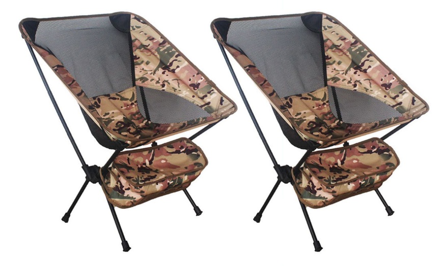 Image 3: One or Two Portable Lightweight Foldable Chairs