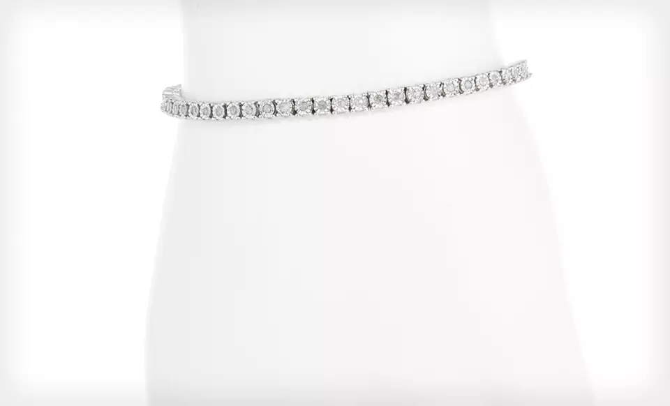 $199.99 for a 1-Carat Diamond Tennis Bracelet with a Silver Setting ($1,349 list price). Free Shipping and Returns. - Second Medium