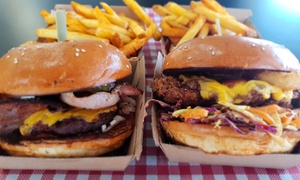 Burger with Chips or Salad