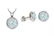 Earring and Pendant Set Made with Swarovski Elements. Multiple Styles Available. - Second Medium