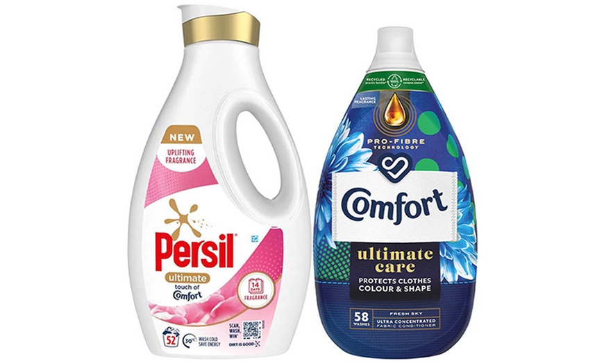 Image 4: Persil Ultimate Washing Liquid Detergent and Comfort Ultimate Care