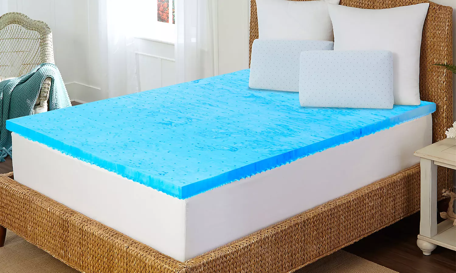 Cooling Gel Memory Foam Mattress Pad - Primary Image