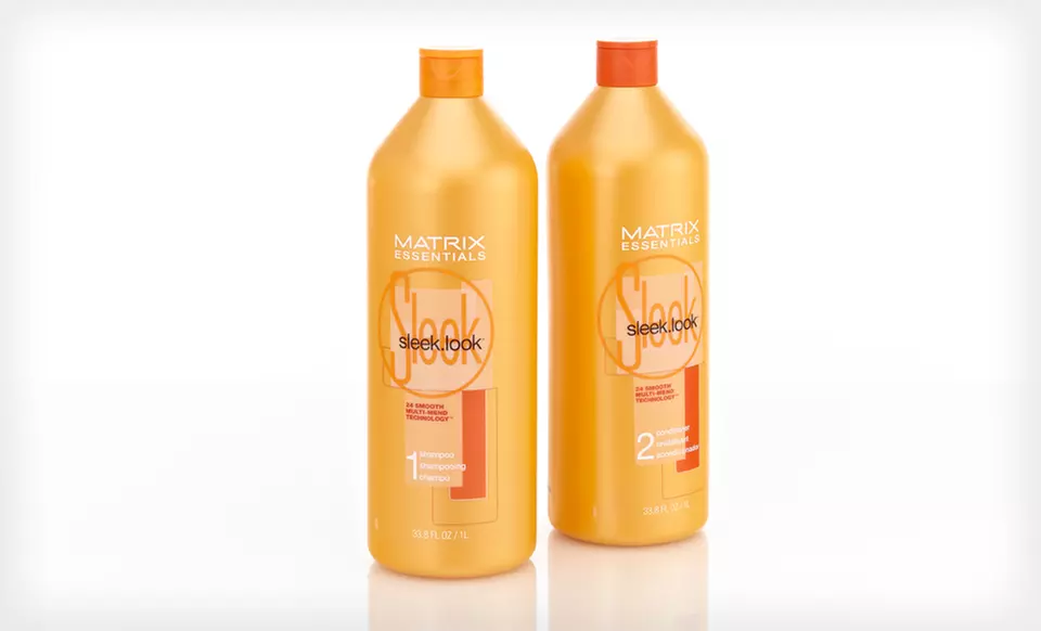 $34 for a Matrix Sleek Look Shampoo and Conditioner Duo ($51.78 List Price). Free Shipping. - Primary Image