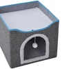 Image 16: Multifunctional Foldable Cat Bed with Scratching Pad 