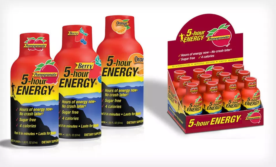 12- or 24-Pack of 5-Hour ENERGY (Up to 43% Off). Three Flavors Available. Free Shipping - Primary Image
