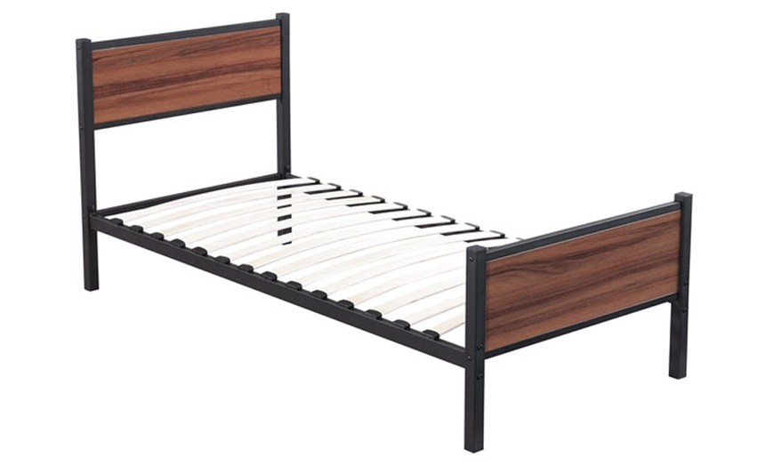 Image 11: Lit style industriel Texas, matelas en option, Sampur